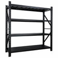 Scaffale Fornorth per carichi pesanti 1600kg, 200x60x200cm, nero