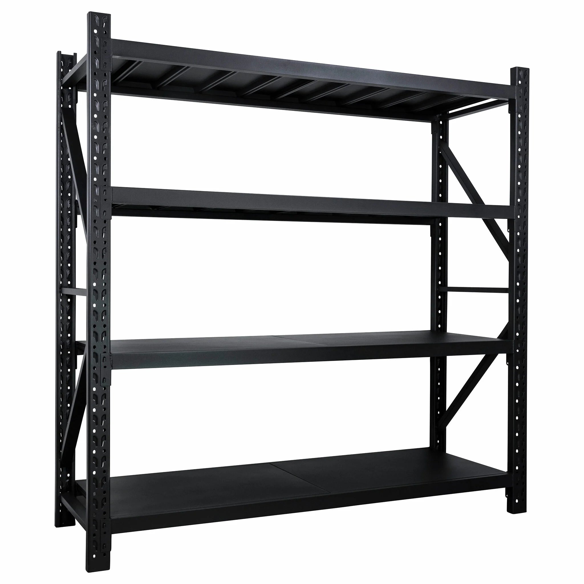 Scaffale Fornorth per carichi pesanti 1600kg, 200x60x200cm, nero