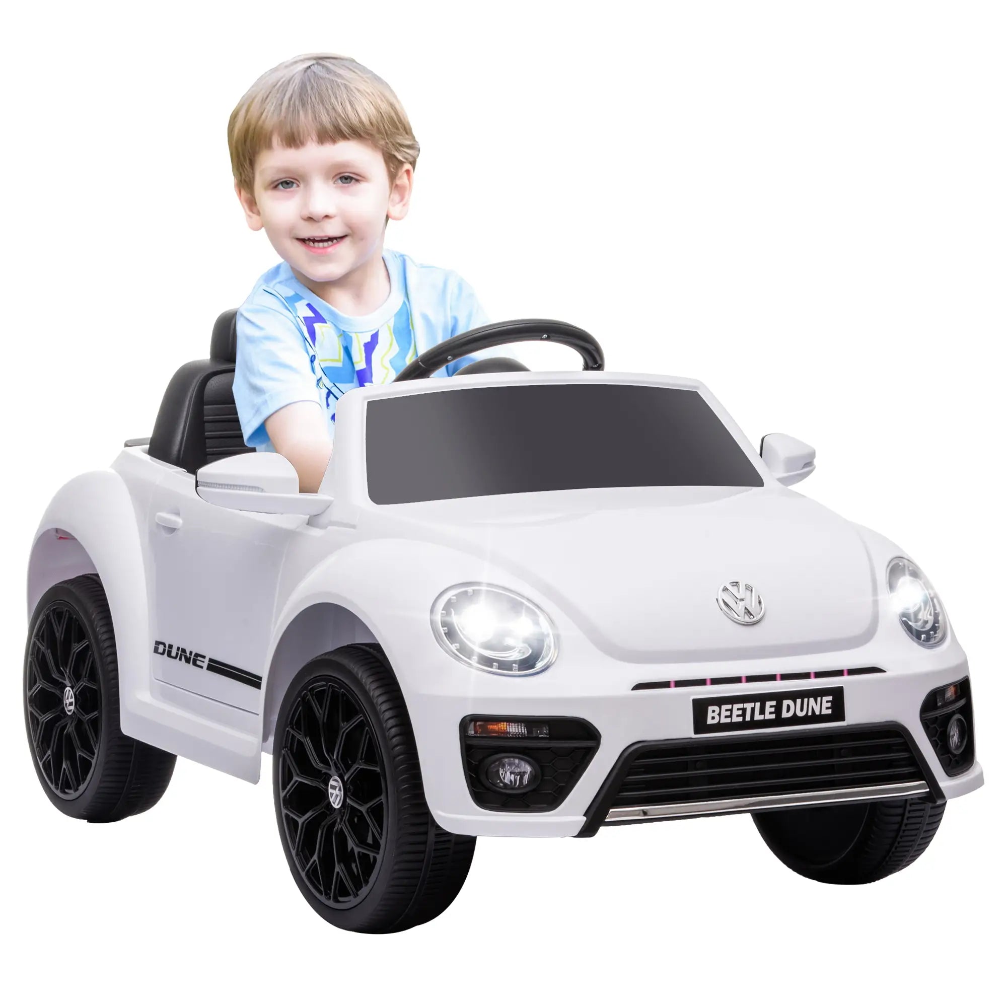 AIYAPLAY Macchina Elettrica per Bambini 12V con Telecomando Bianca