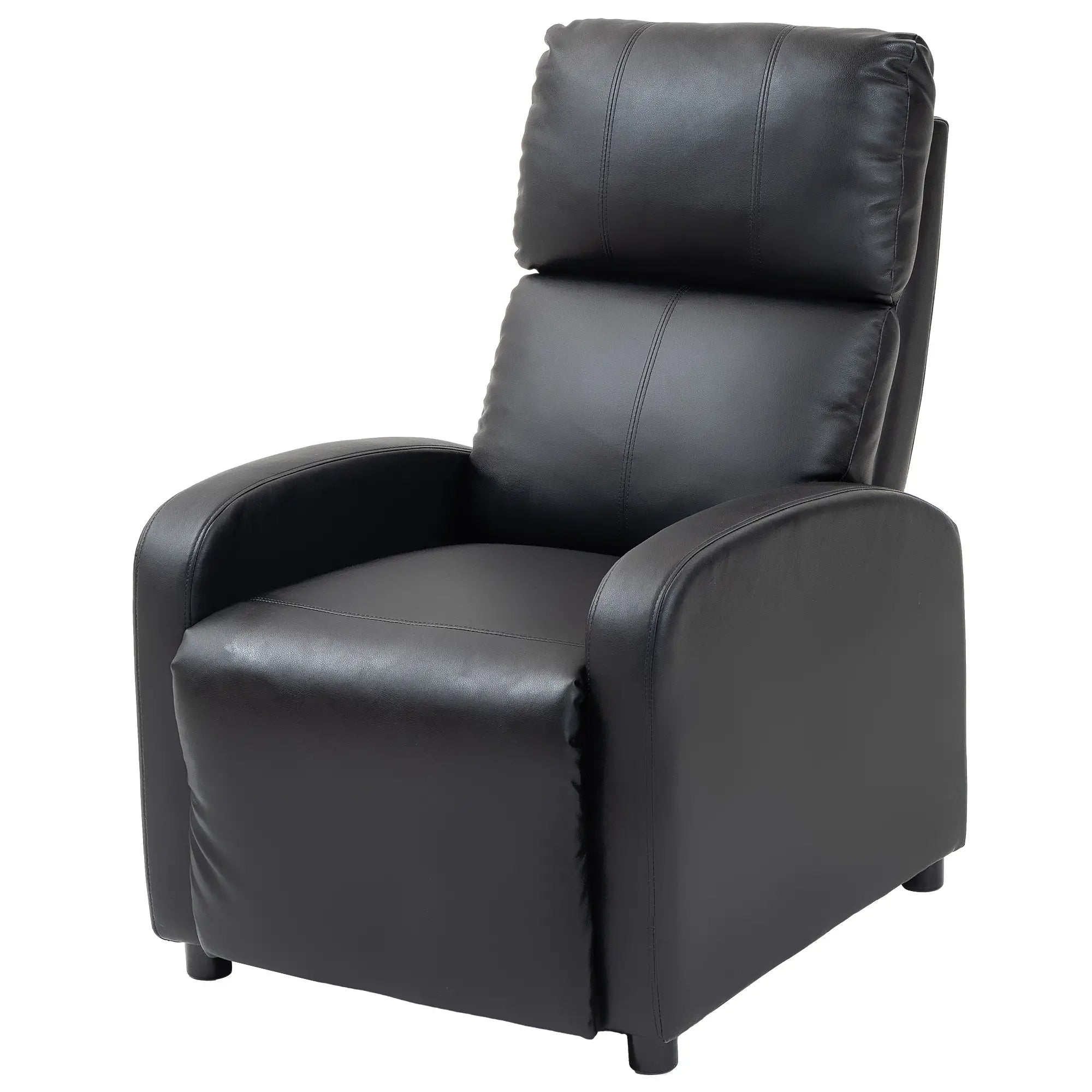 HOMCOM Poltrona Relax per TV con Funzione Reclinabile, Imbottitura Spessa