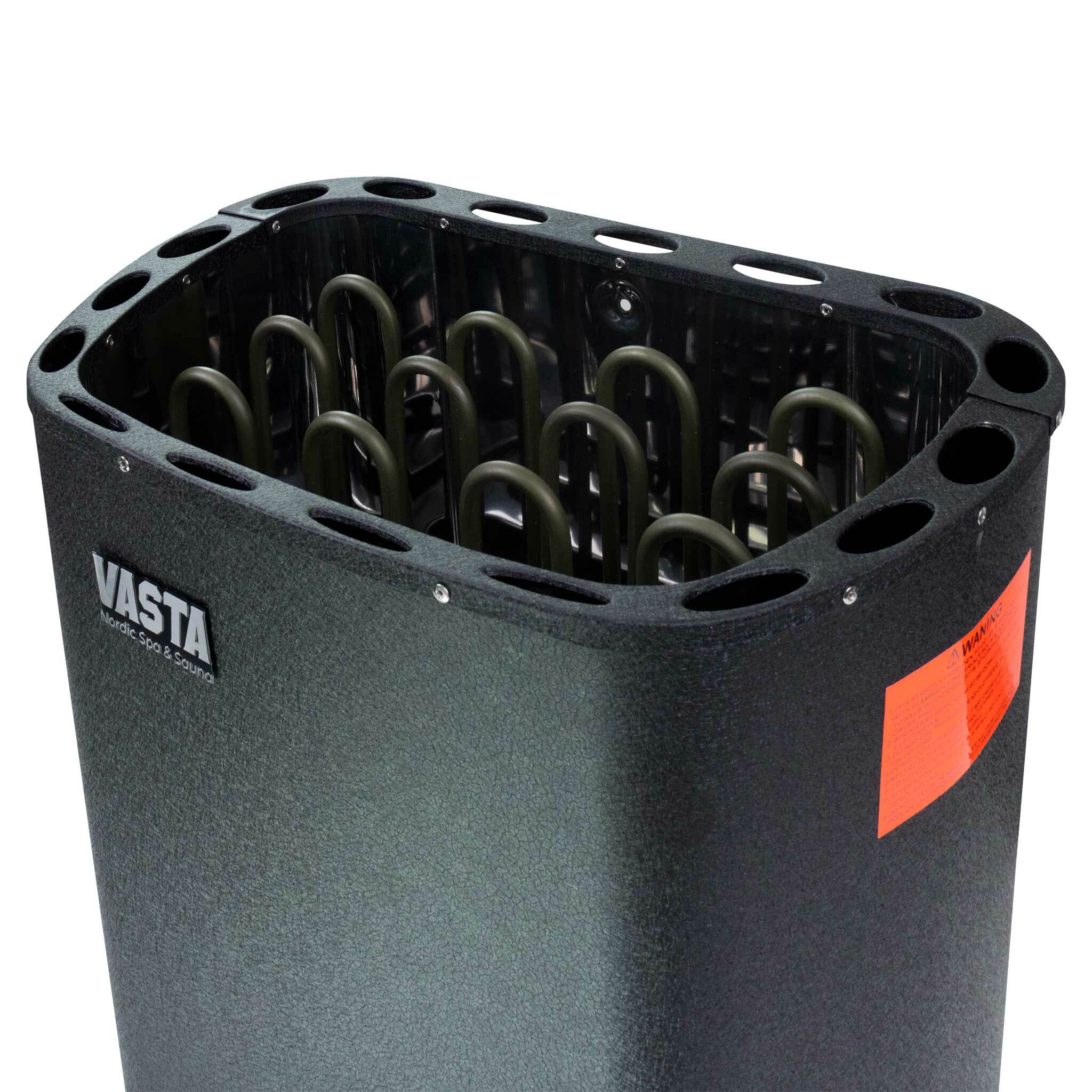 Vasta Stufa Elettrica per Sauna Blaze 8kw, controllo separato, 7-12m3, nero