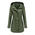 Damen Reiverschluss Windjacke Mit Kordelzug