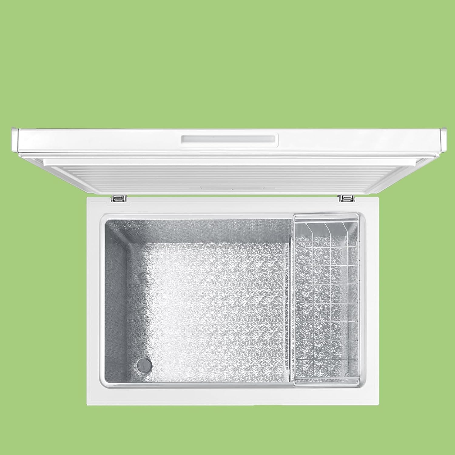 Comfee RCC100WH2(E) Congelatore a Pozzo/169 kWh/anno/85cm di altezza/99L/38dB/Bassa rumorosità/Tubo a D ad alta efficienza/Adatto a diversi scenari d'uso/Regolatore di temperatura regolabile/Bianco