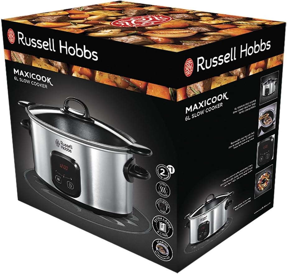 Russell Hobbs Cuociriso [XL] 5l inclusivo di Cestello per la Cottura a Vapore MaxiCook (Funzione Mantenimento in Caldo, Pentola Antiaderente, Cucchiaio per Riso e Misurino, Cottura Lenta per Verdure, Pesce ecc) 23570-56