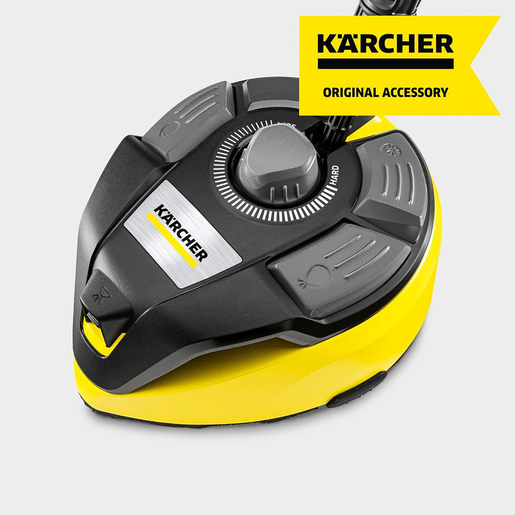 Kärcher Pulitore per superfici T-Racer T 7 Plus (protezione antispruzzo, per grandi superfici, due ugelli a getto piatto, impugnatura per lavorare in verticale, ugello Power, ugello di risciacquo)