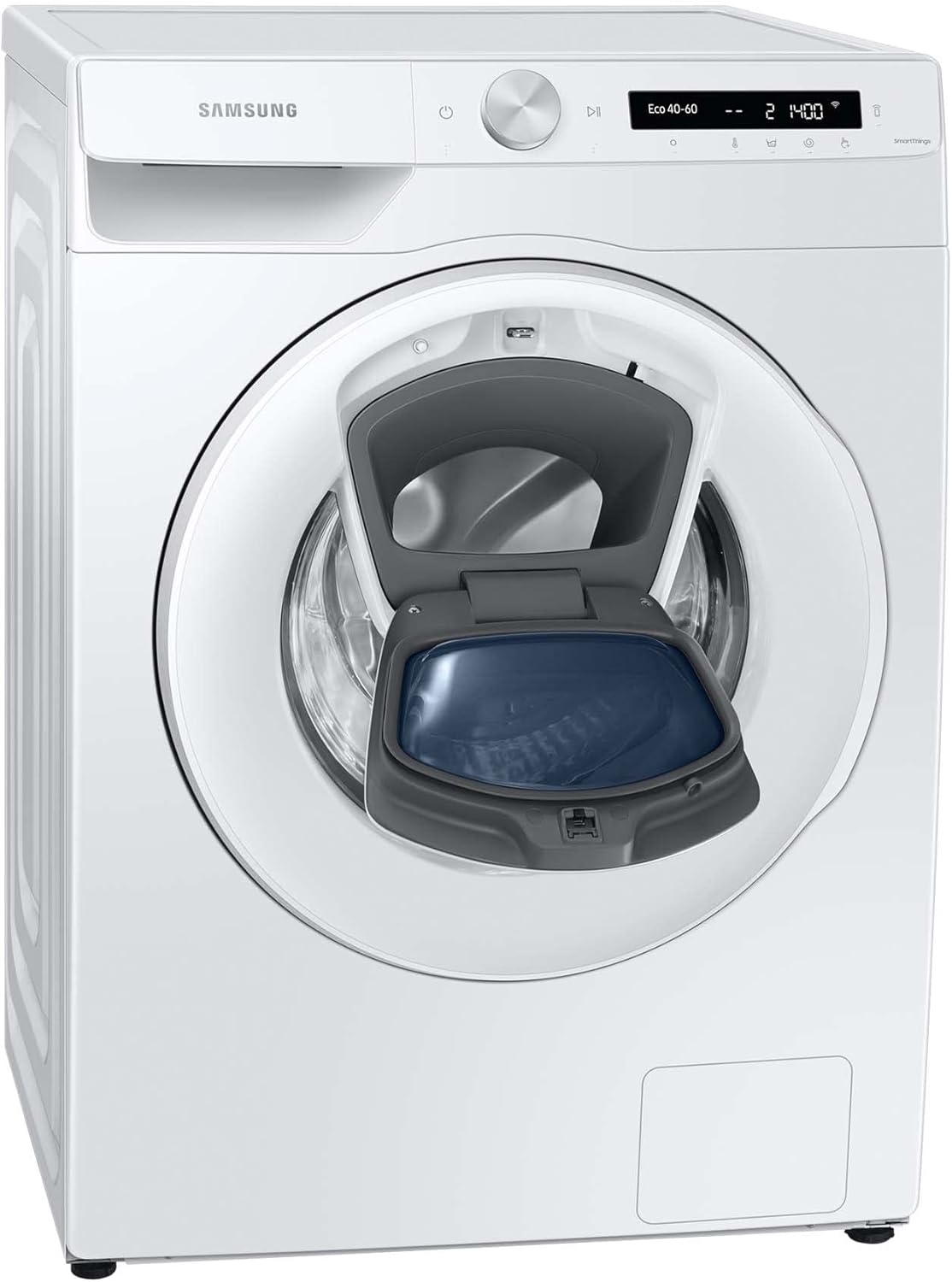 Lavasciuga Samsung WW80T554ATW/S2, 8 kg, 1400 giri/min, Ecobubble, AddWash, WiFi Smart Control, programma vapore igienizzante, Bianco