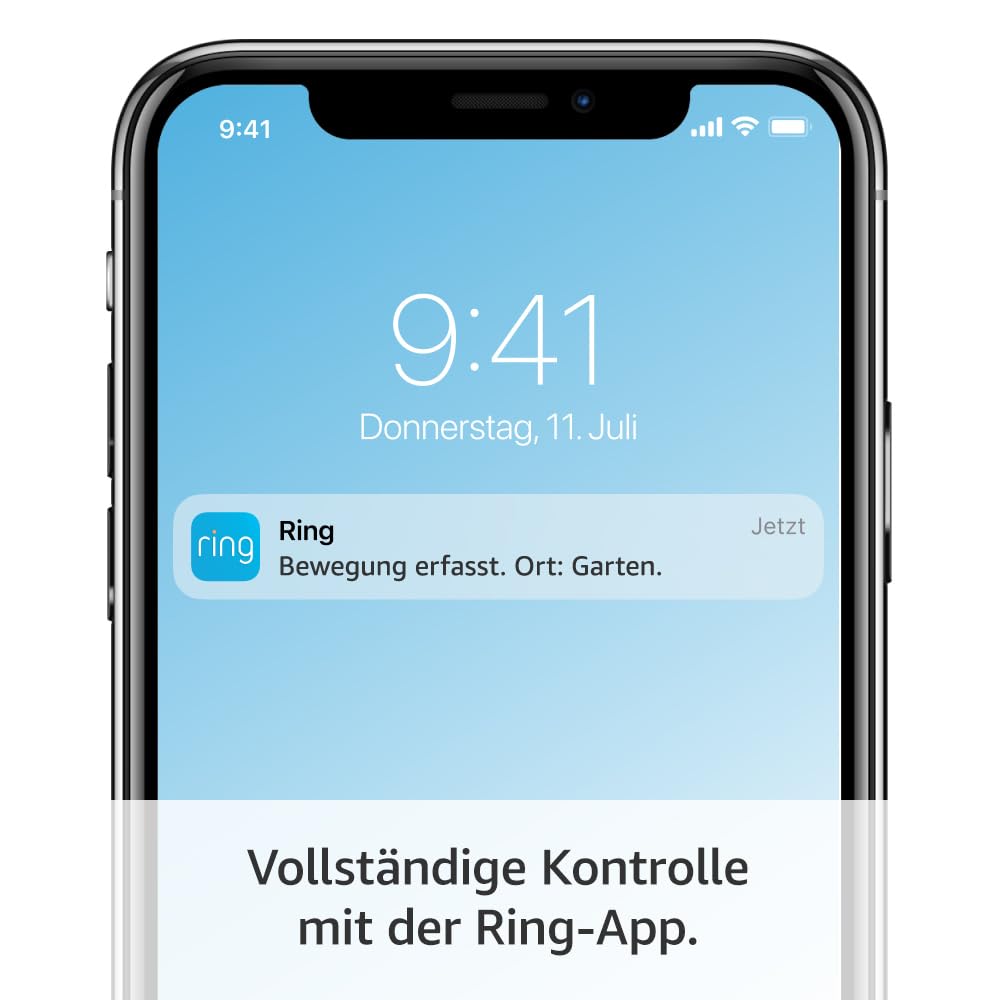 Ring Außenkamera Pro Solar (Stick Up Cam Pro) | Telecamera di sicurezza per esterni ad alimentazione solare con video HDR a 1080p, Wi-Fi, rilevamento del movimento 3D, compatibile con Alexa | 2 telecamere di sicurezza