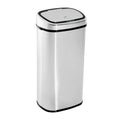 HOMCOM Cestino Automatico con Sensore, Pattumiera in Acciaio Inox