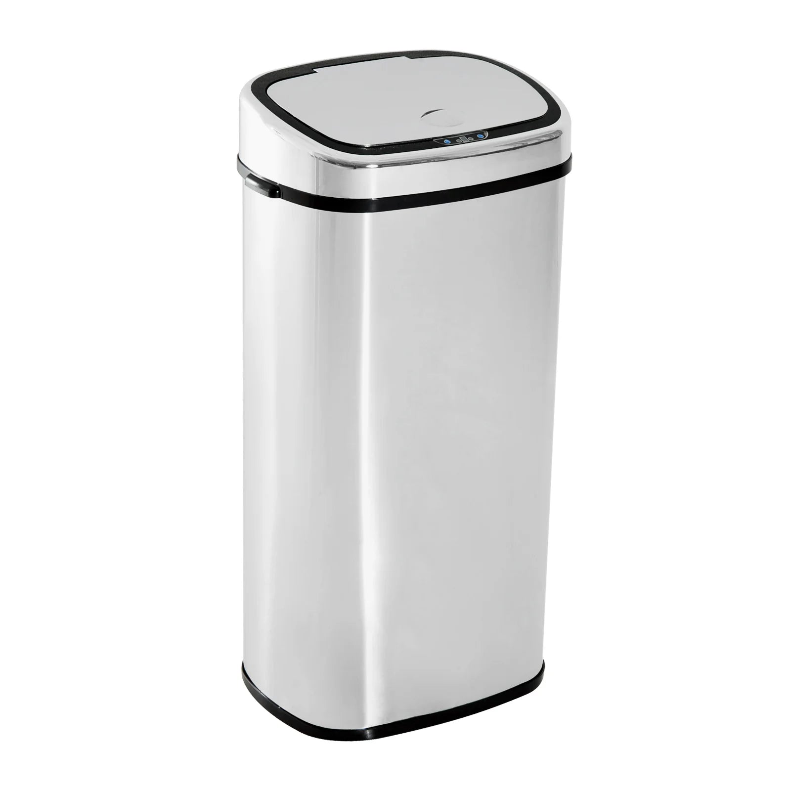 HOMCOM Cestino Automatico con Sensore, Pattumiera in Acciaio Inox