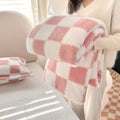 SnugFuz Kuscheldecke – Weiche, bunte Fleece-Decke mit niedlichem Karomuster