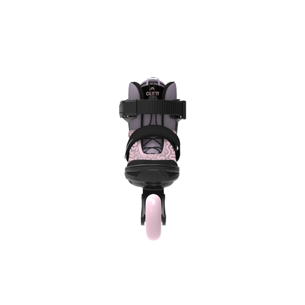 Pattini in linea softboot per bambini CRIVIT, con aiuto per la calzata e maniglia di trasporto (Rosa, 29-33) - B-Ware ottime condizioni