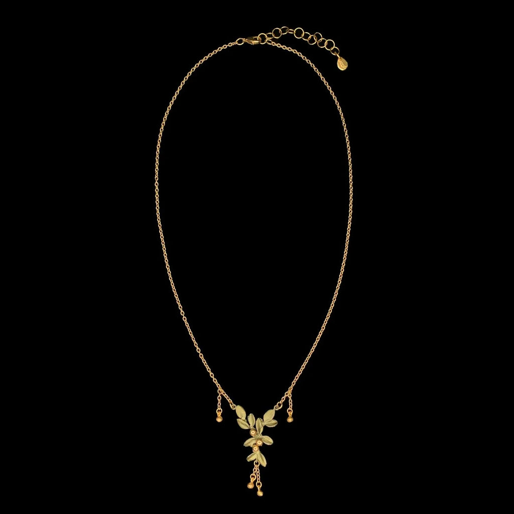 Goldene Myrte Kette mit Anhnger