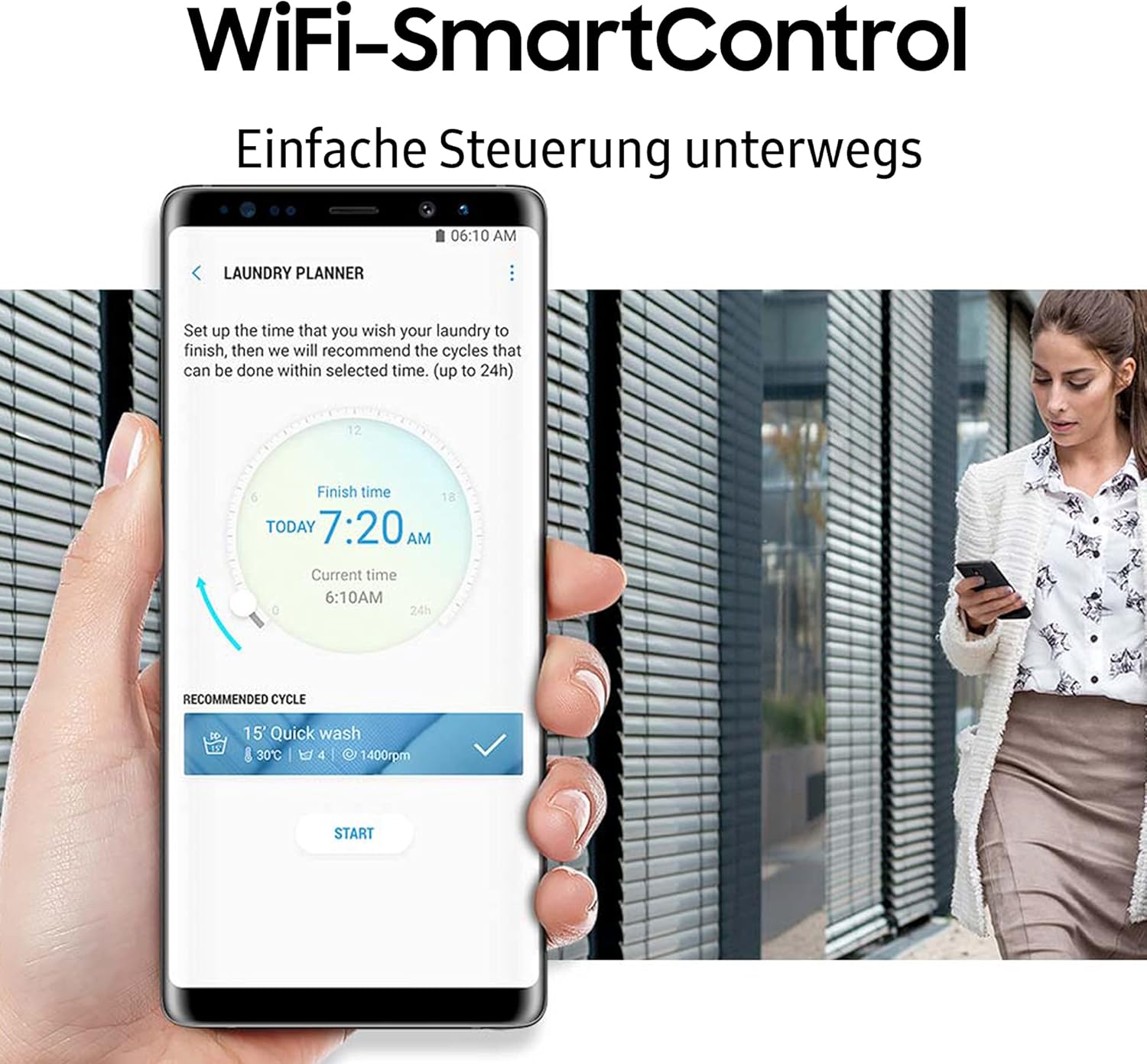 Lavasciuga Samsung WW80T554ATW/S2, 8 kg, 1400 giri/min, Ecobubble, AddWash, WiFi Smart Control, programma vapore igienizzante, Bianco