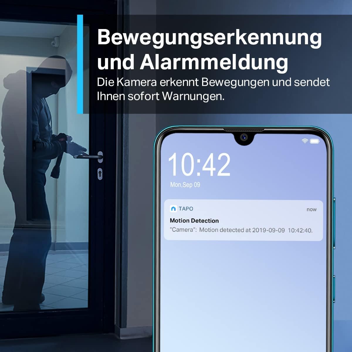 Tapo TP-Link C200P2 360° berwachungskamera für den Innenbereich, 1080P, Nachtsicht, Bewegungserkennung, Zwei-Wege-Audio, kompatibel mit Alexa&Google Assistant, für Babys/Haustiere, 2 stück C200