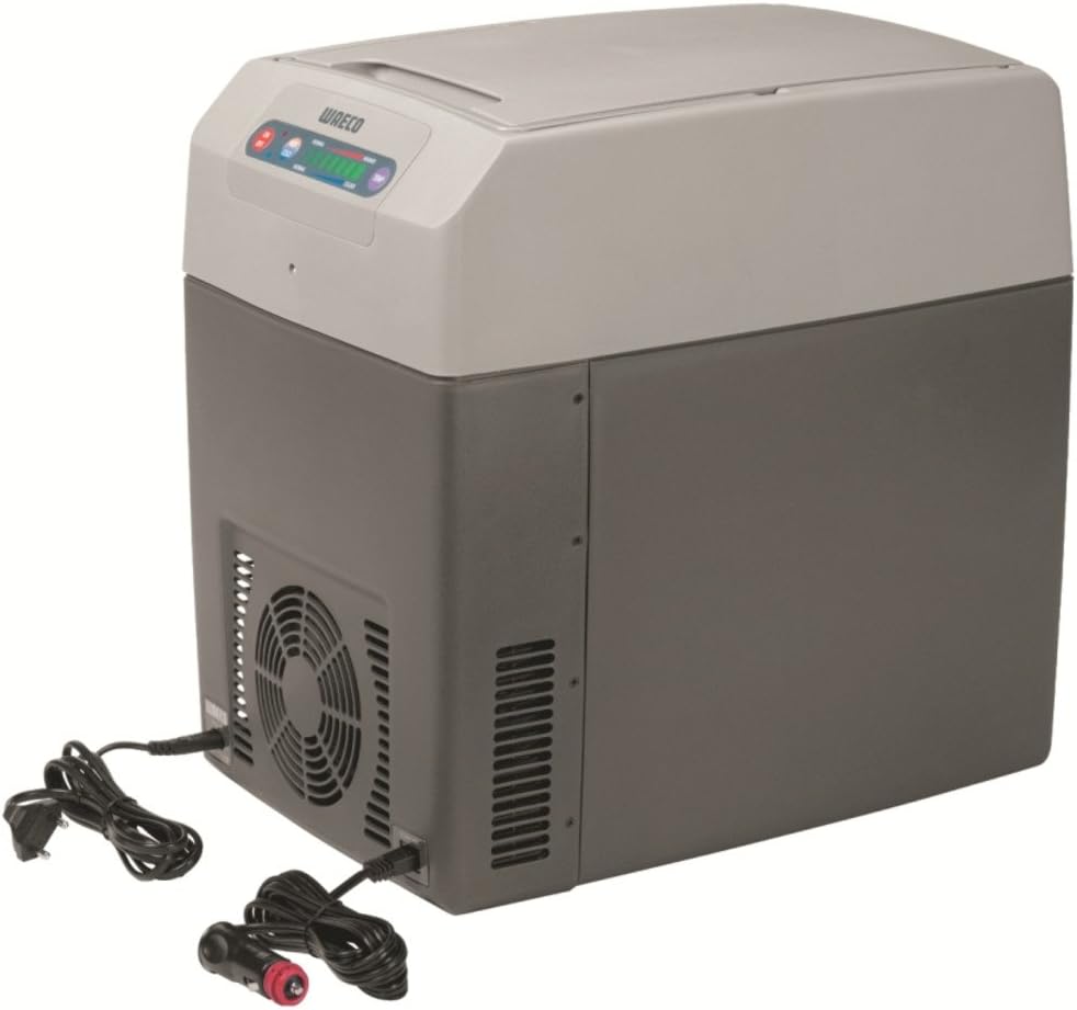 DOMETIC TropiCool TC 21FL - Frigorifero portatile elettrico, 21 litri, 12/24 V CC/ 220-240 Volt CA per auto, camion, barca, camper e presa di corrente, Grigio