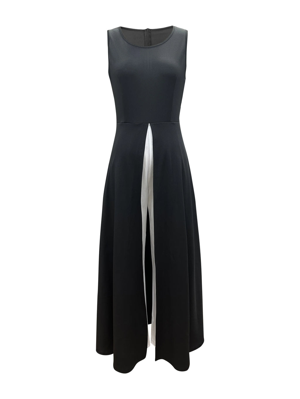 Eleganter rmelloser Jumpsuit mit weitem Bein für Frühling und Sommer