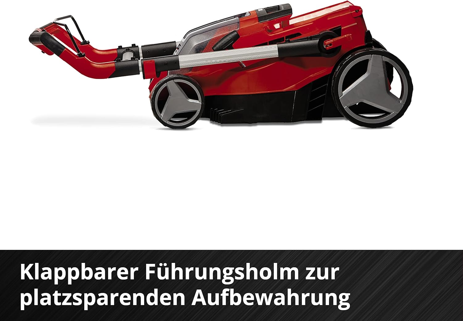 Einhell Rasaerba a batteria RASARRO 36/38 Kit Power X-Change (36 V, 38 cm larghezza taglio, 450 m, senza spazzole, funzione mulching, sacco di raccolta 45L, incl. 2 batterie da 4,0 Ah + caricatore doppio)