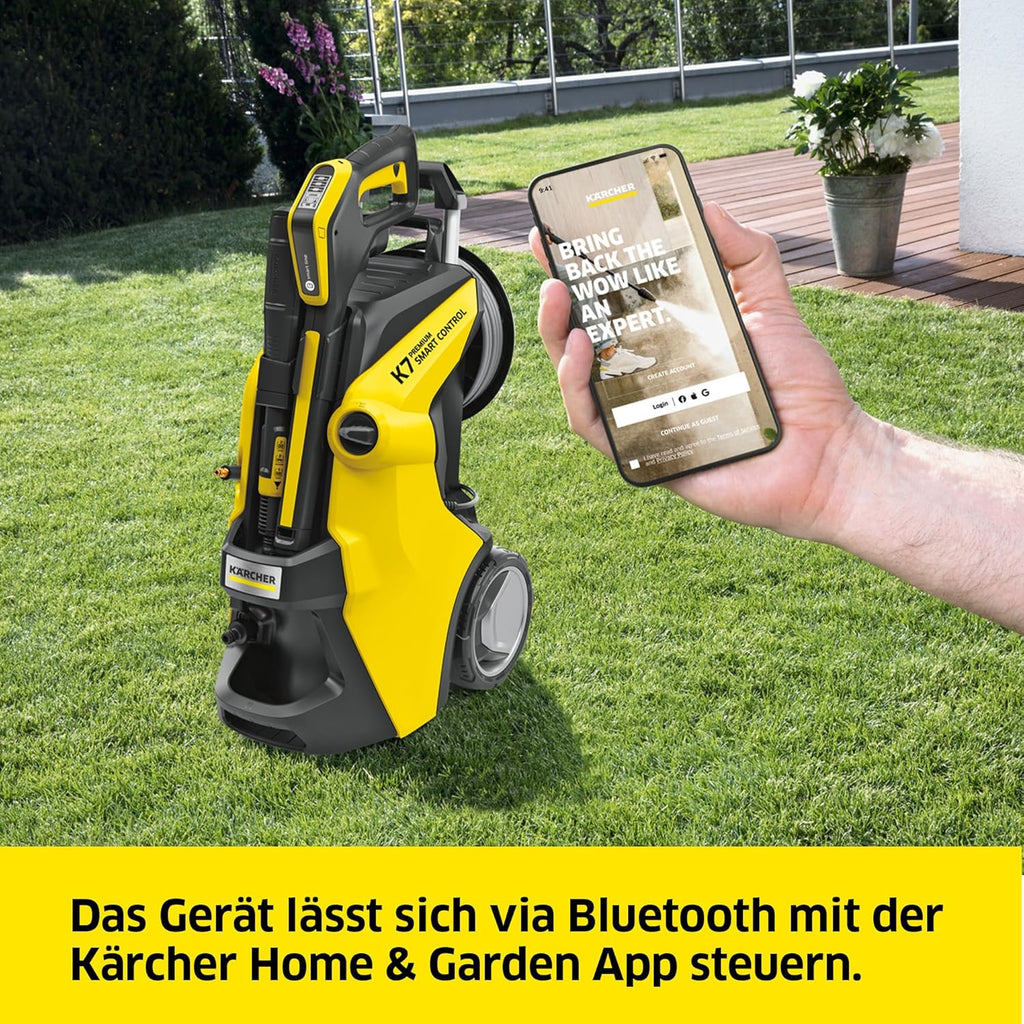 Idropulitrice Kärcher K 7 Premium Power Flex, Pressione: max. 180 bar, Portata: 600 l/h, Resa per area: 60 m²/h, Peso: 17,9 kg, Tubo flessibile ad alta pressione, Lancia mangiasporco, Lancia Vario Power