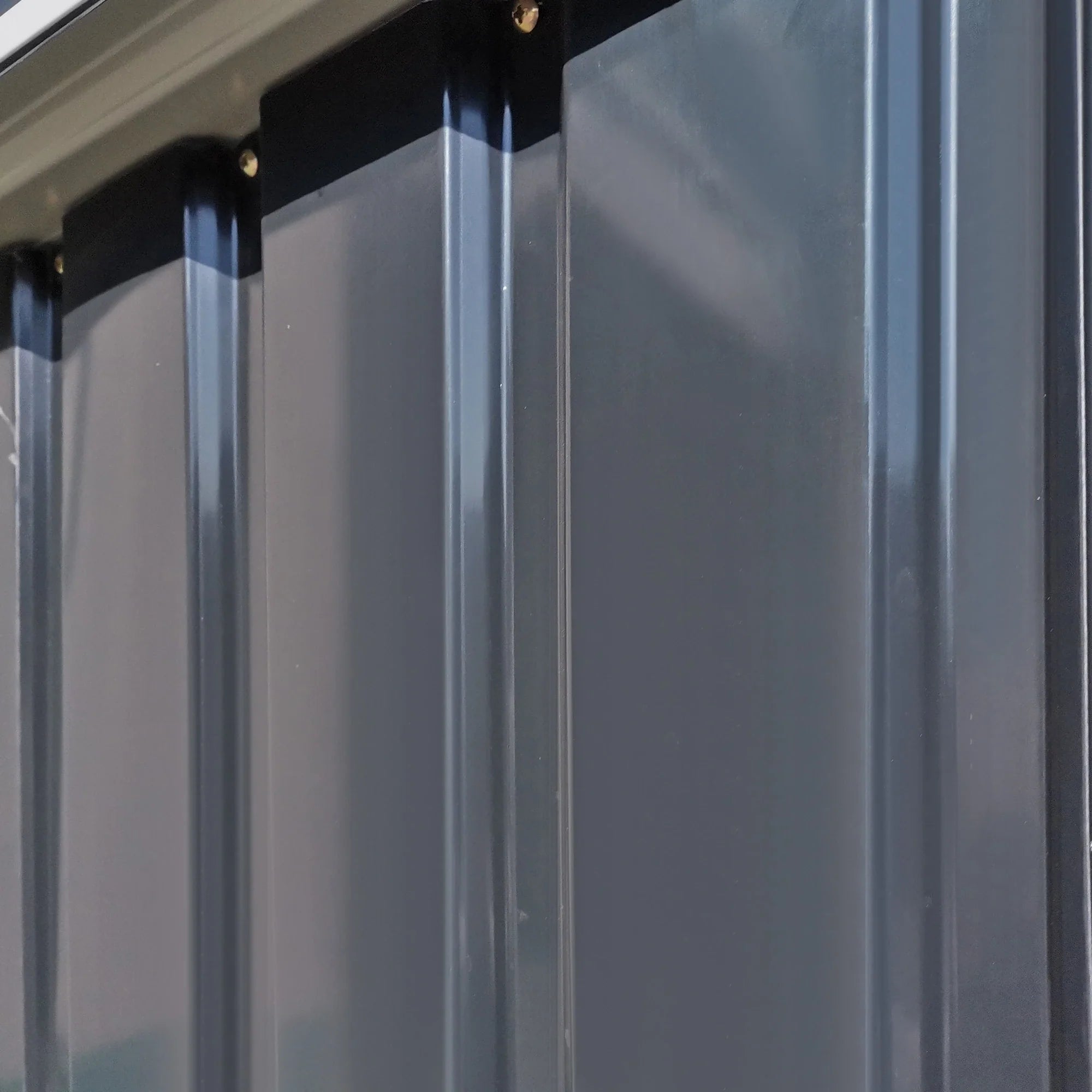Outsunny Casetta per Attrezzi 142×84×189 cm Acciaio Grigio Scuro