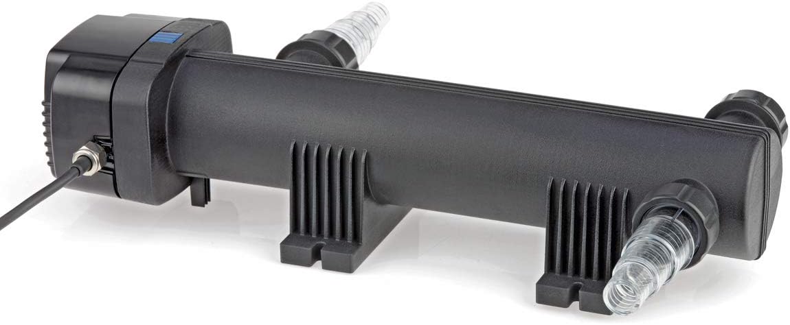 OASE 57377 Filtro a flusso continuo BioSmart UVC 16000 adatto per laghetti fino a 16 m³, sistema di filtraggio, set di filtraggio incl. materiale filtrante e chiarificatore UVC, nero