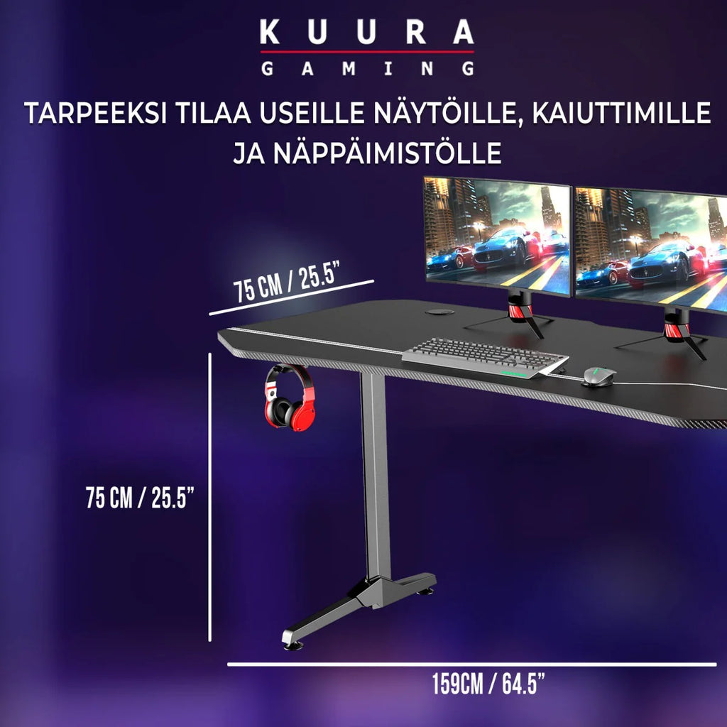 Kuura Gaming Gaming-Tisch RGB