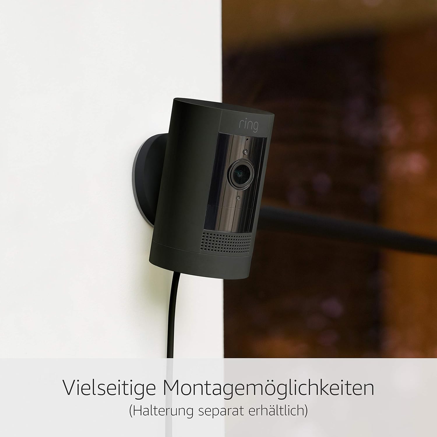 Ring Außenkamera Solar (Stick Up Cam) | Überwachungskamera aussen mit Solarpanel, 1080p-HD-Video, WLAN, witterungsbeständig, geeignet für Haus & Grundstück | 4 Kameras