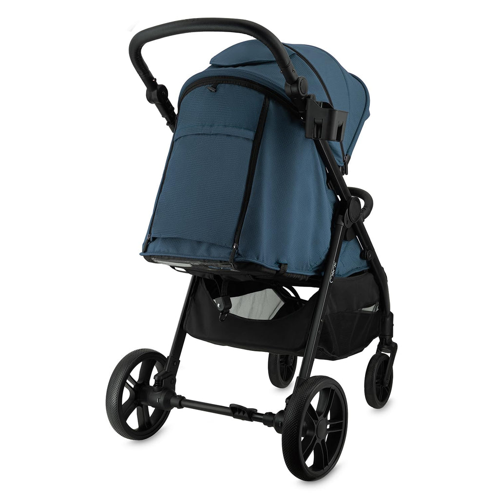 MoMi Passeggino CLARA, Passeggino dai 6 mesi in su, fino a 22 kg di peso corporeo, cintura di sicurezza a 5 punti, sacco coprigambe, portabicchieri, cestino della spesa, borsa per il cambio, zanzariera e parapioggia