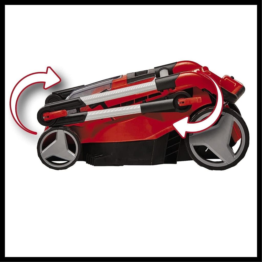Tagliaerba a batteria Einhell GE-CM 36/37 Li-Solo Power X-Change (36 V, larghezza taglio 37 cm, fino a 400 m², cesto di raccolta 45 L, altezza taglio 25-75 mm, senza batteria)