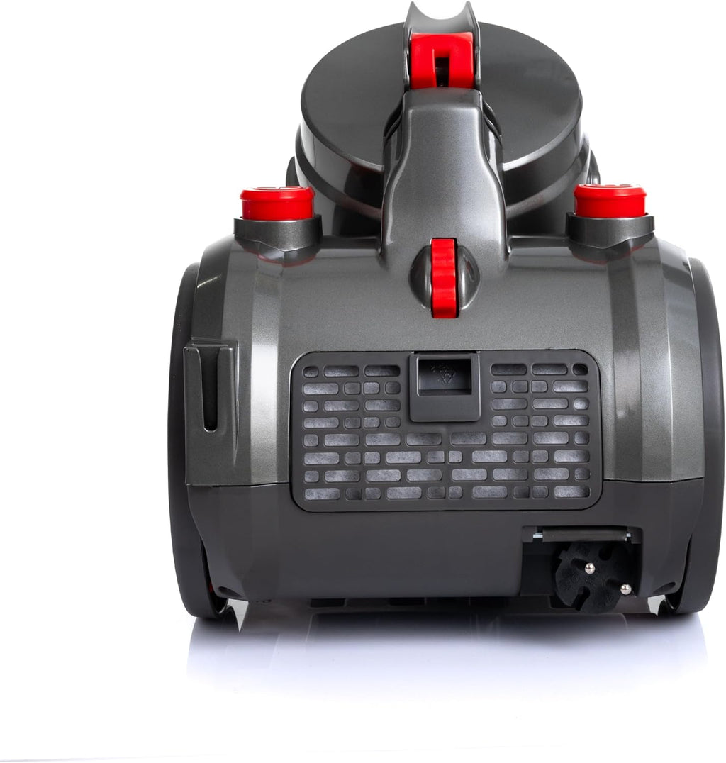 LEHMANN LHOCV-7018 Zyklon Staubsauger beutellos | Bodenstaubsauger mit Zyklontechnologie | Zylinder-Staubsauger mit Düsensatz | Hochleistungskraft 4000 Watt, HEPA-Filter, 1,8 L