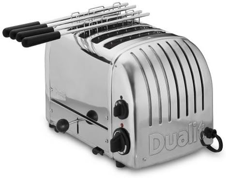 Tostapane combinato Dualit 42174 acciaio inox 4 fessure, 2,2 kW/230V | 4 fessure | Acciaio inox | 80 fette all'ora, L139