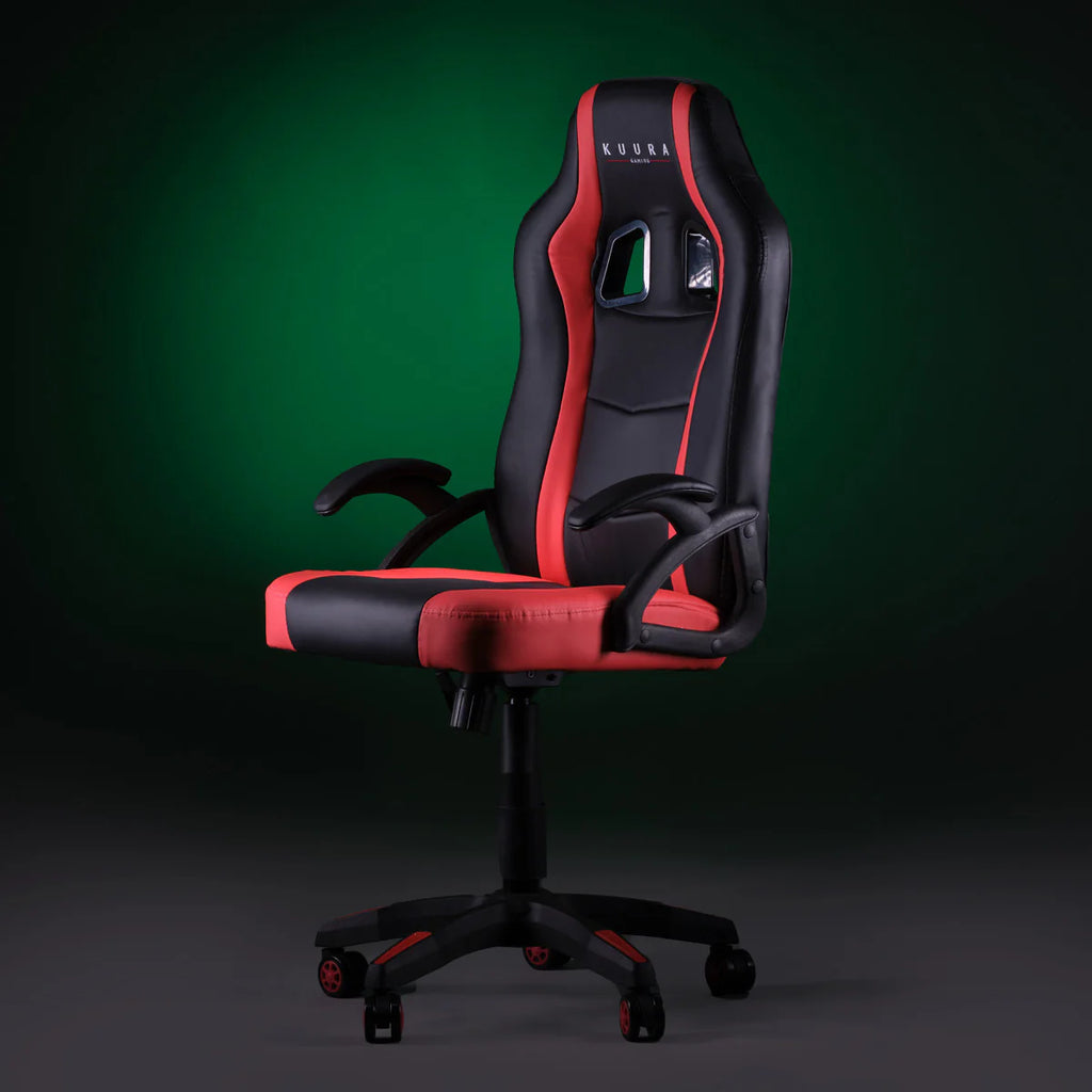 Kuura Gaming Sedia Gaming Gamer, Nero-rosso