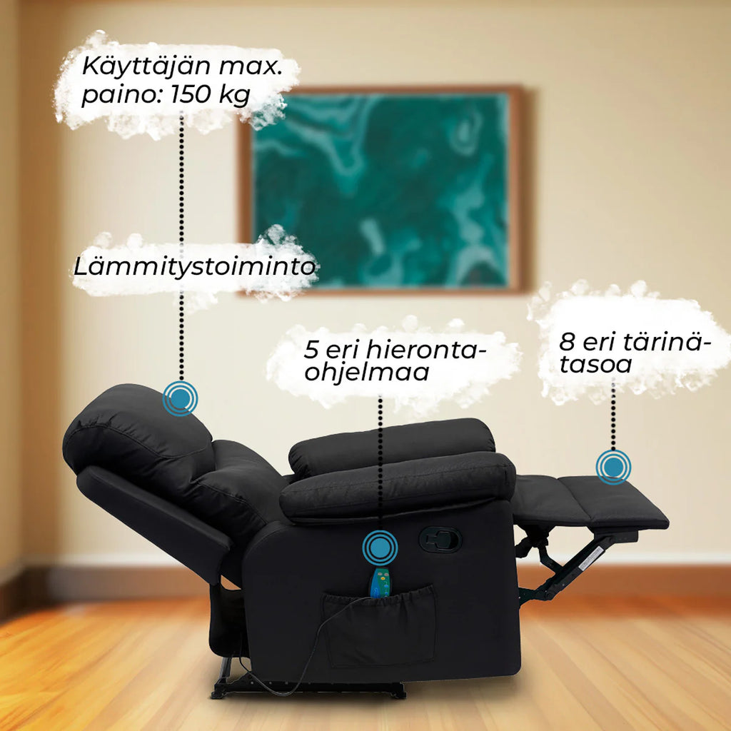 Lykke Massagestoel, nero