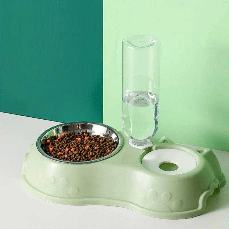 Edelstahl Futter- und Wassernapf Set für Haustiere