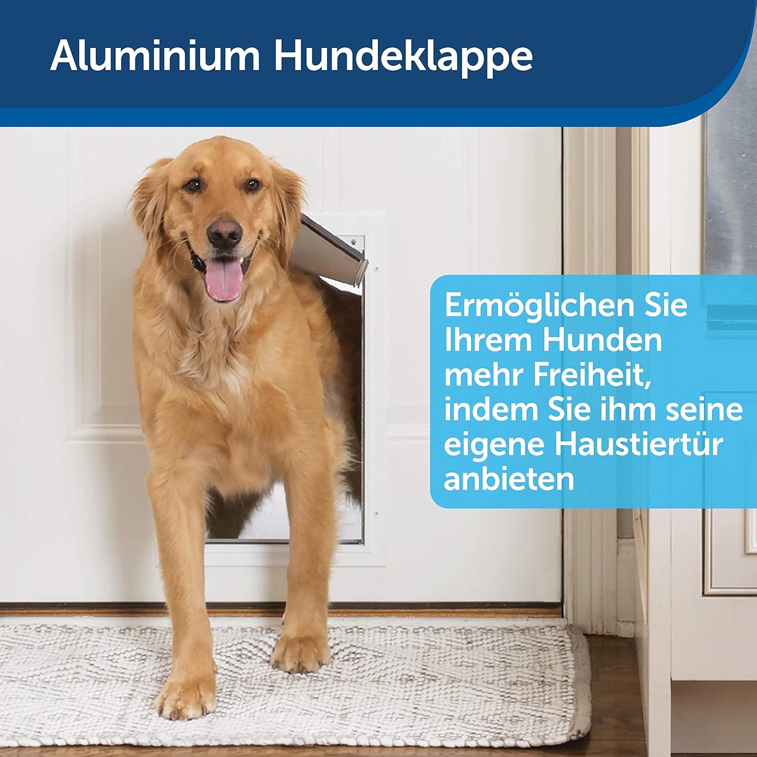 PetSafe Staywell Aluminium Haustiertüre, Energieeffizient und begrenzt Zugluft, Für Haustiere bis zu 100 kg, Gre XL