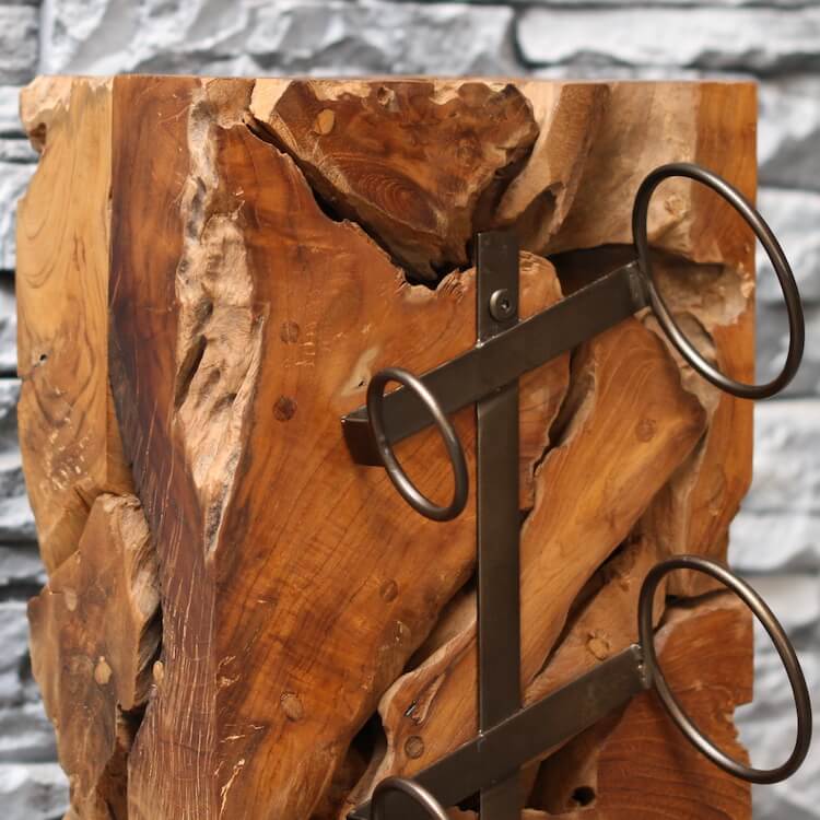 Weinregal Weinstnder Holz massiv XILON 100 cm