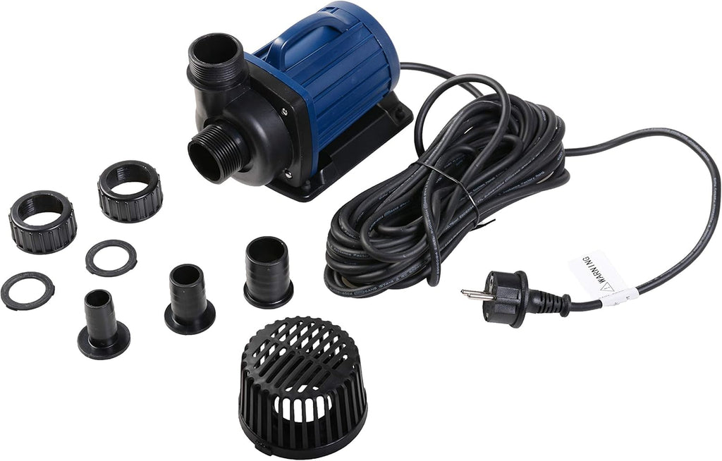 AquaForte DM-5.000 pompe per laghetto/filtro, 40 Watt, portata massima di 5 m3 all'ora, prevalenza massima di 3.5 metri, lunghezza del cavo 10 metri, adatta per corsi d'acqua, cascate e filtri