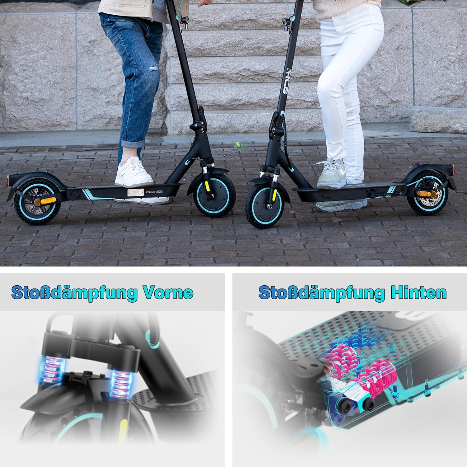 Monopattino Elettrico RCB EV85F ABE | Motore 400W, Batteria 36V