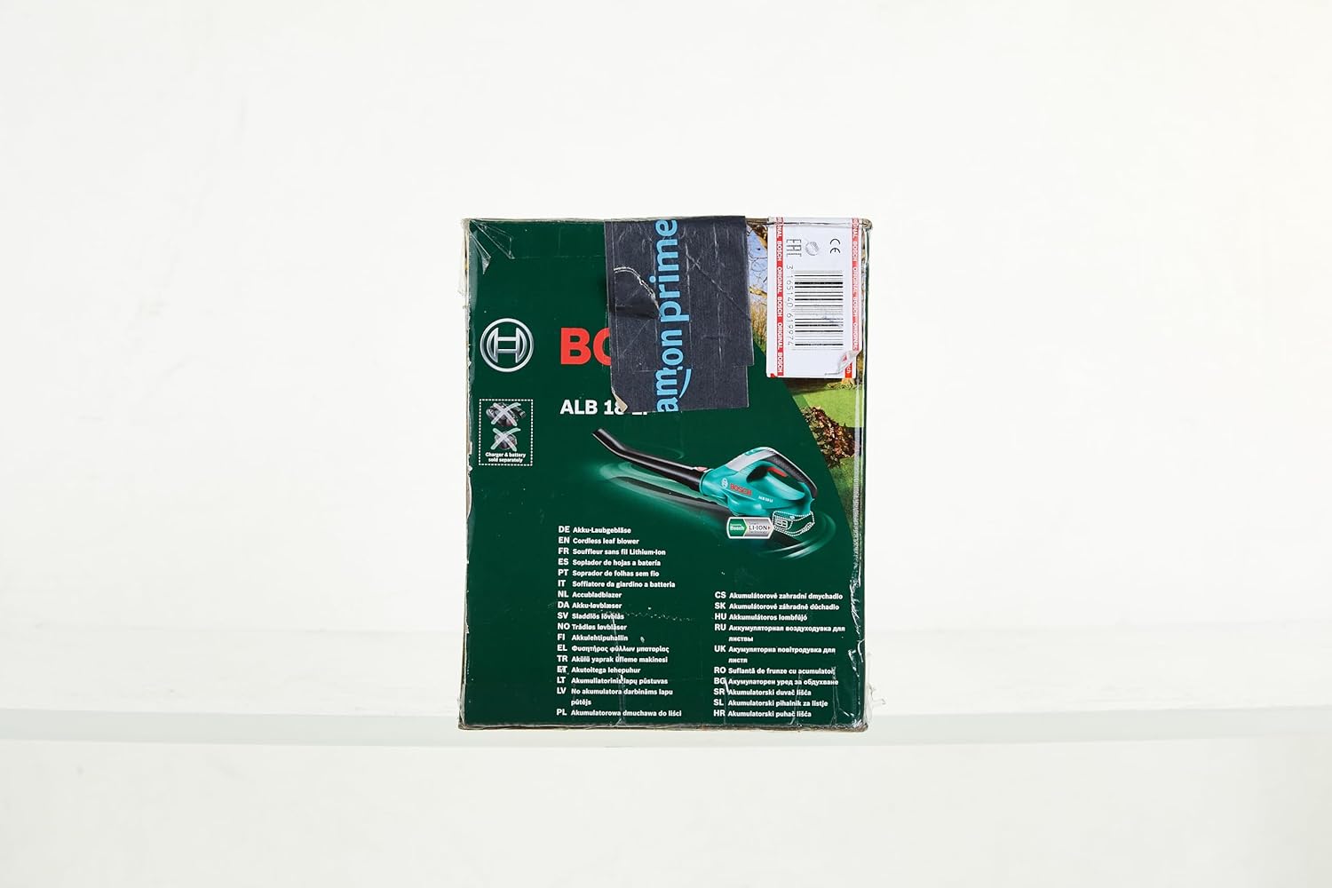 Bosch Home and Garden Bosch Akku Laubblser ALB 18 LI (ohne Akku, 18 V, 1,8 kg, 210 km/h Luftgeschwindigkeit) Schwarz/Grün