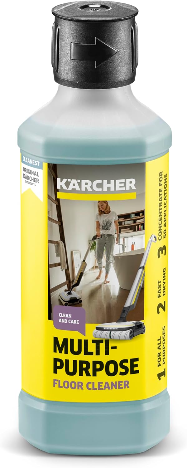 Kärcher Lavapavimenti elettrico EWM 2, lavapavimenti senza fili con 2 rulli in microfibra rotanti, durata della batteria: circa 20 min, capacità di superficie per carica della batteria: circa 60 m², bianco
