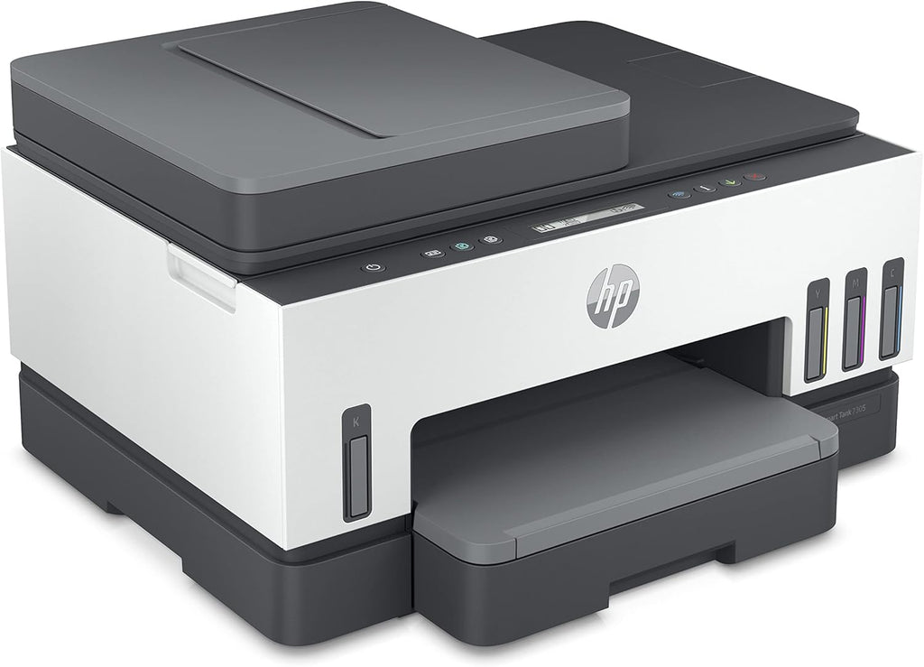 Stampante multifunzione 4 in 1 HP Smart Tank 7605 (Wi-Fi; fronte/retro; ADF) – 3 anni di inchiostro incluso, 3 anni di garanzia, serbatoio d'inchiostro grande, alta resa, stampa di alta qualità