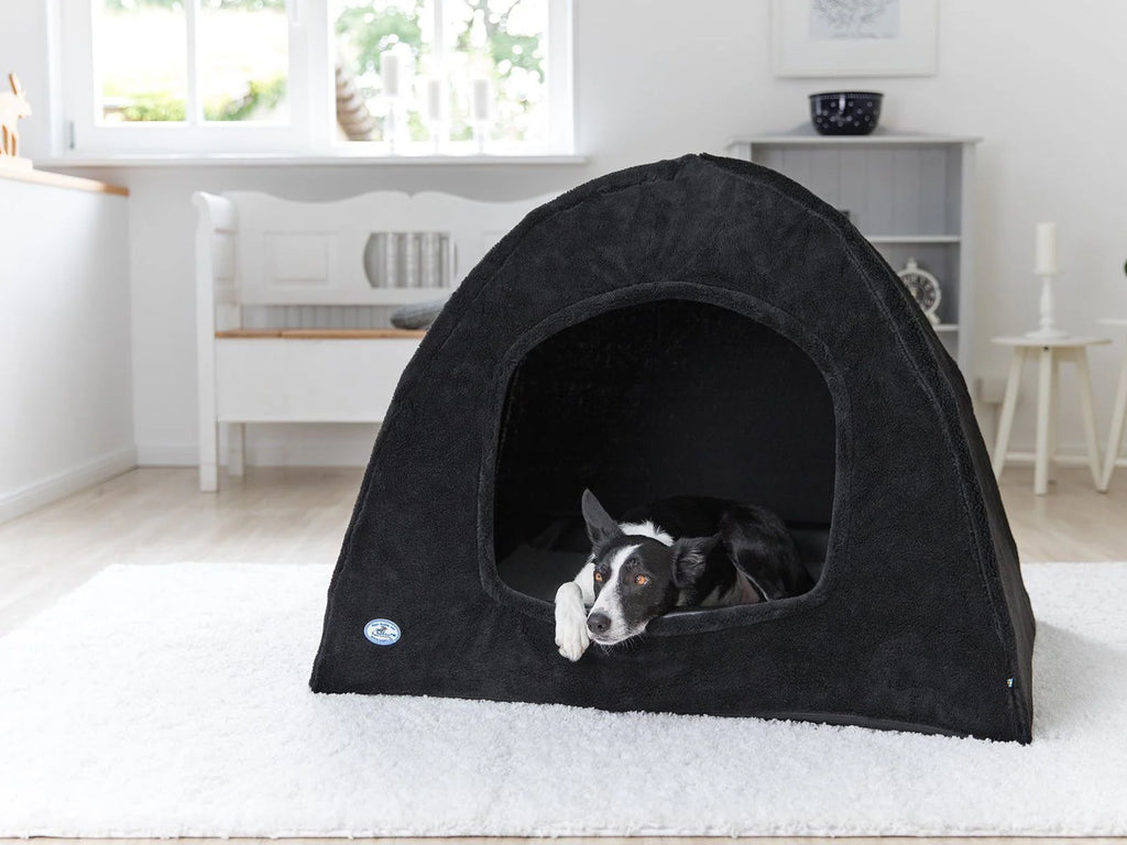 Cuccia per il letto per cani KUDDE: igloo in pile berbero