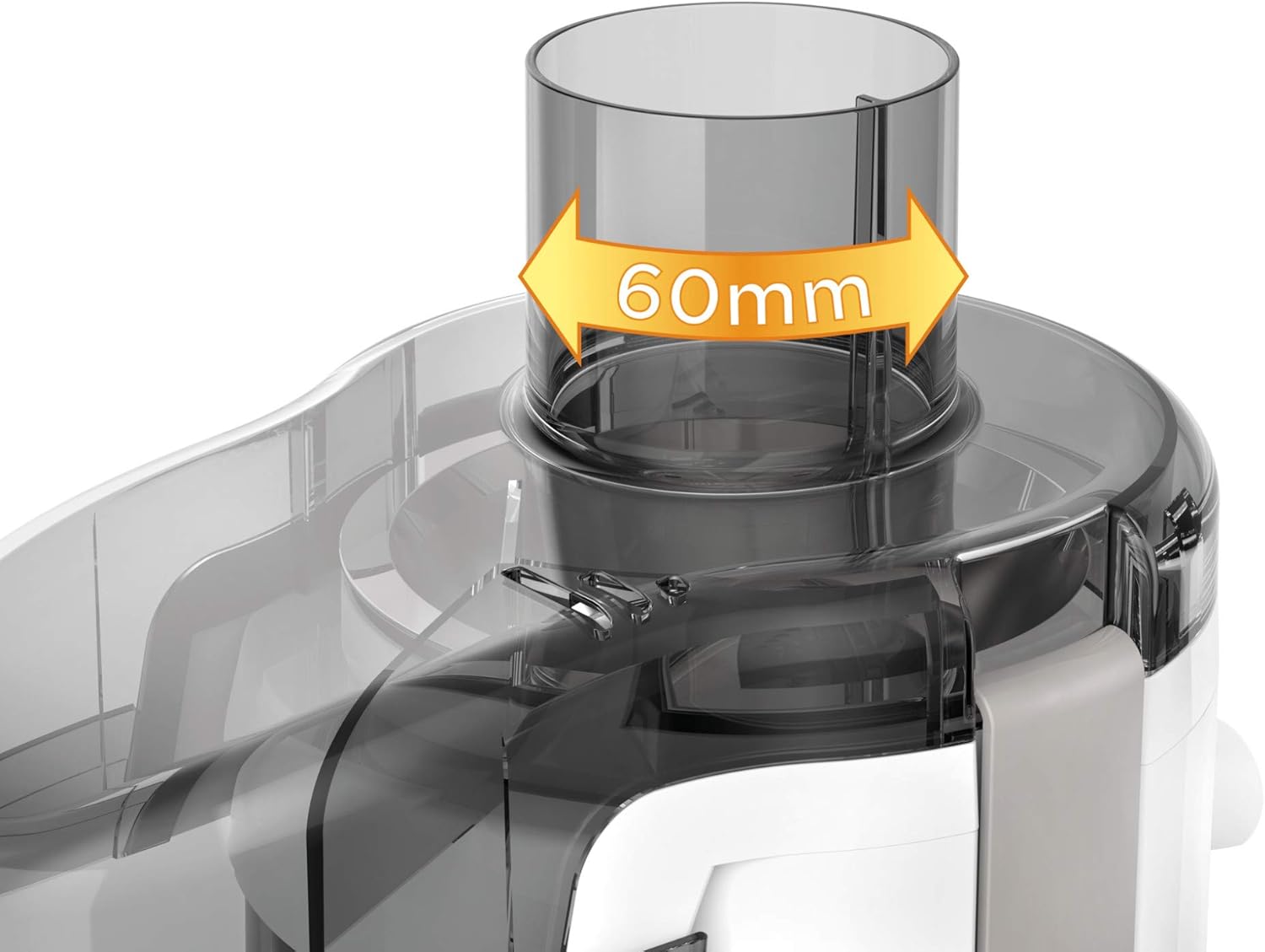 Moulinex JU3701 Frutelia+ Entsafter mit breiter ffnung, leicht zu reinigen, 2 Geschwindigkeiten und Pulsmodus, 350 W