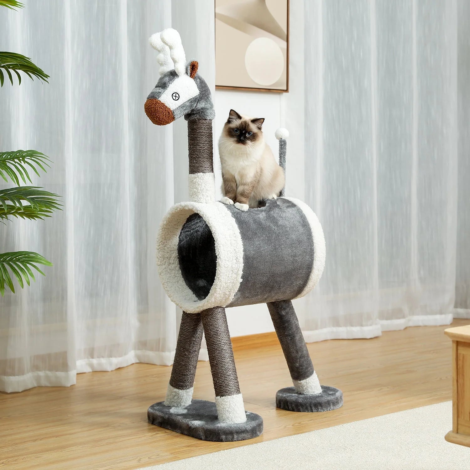 Cavalo Katzenbaum - Vielseitiger Kratzbaum mit Spielmglichkeiten und Rückzugsorten