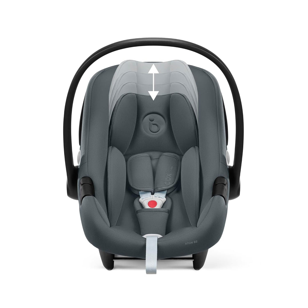 CBX by CYBEX Seggiolino Auto Aton B2 i-Size, Dalla nascita fino a ca. 24 mesi, Max. 13 kg, Inclusivo riduttore neonato, Compatibile con SensorSafe, Rosso