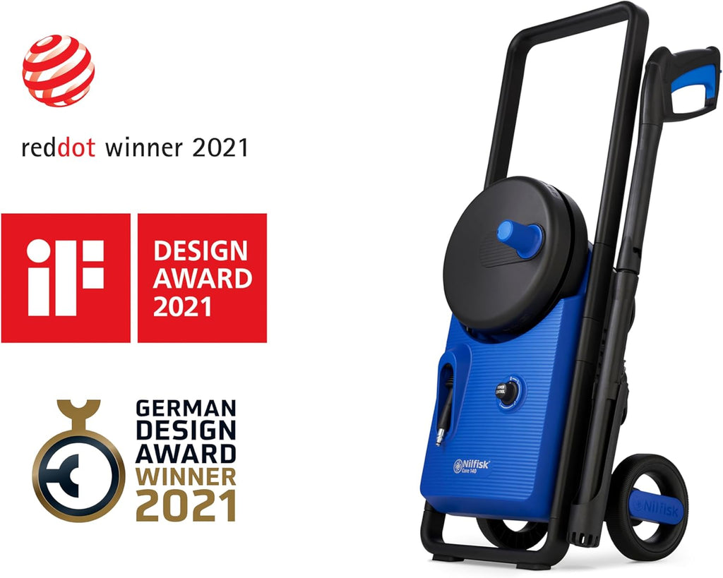 Nilfisk Core 140 Idropulitrice con PowerControl - Idropulitrice per la pulizia di aree esterne e il lavaggio auto (1800 W)