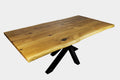 Serie MAXIM | Baumkantentisch - Eiche - inkl. Tischbein Spider - versch. Gren und Farben | Lnge: 160 - 300 cm | Breite: 90 -100 cm