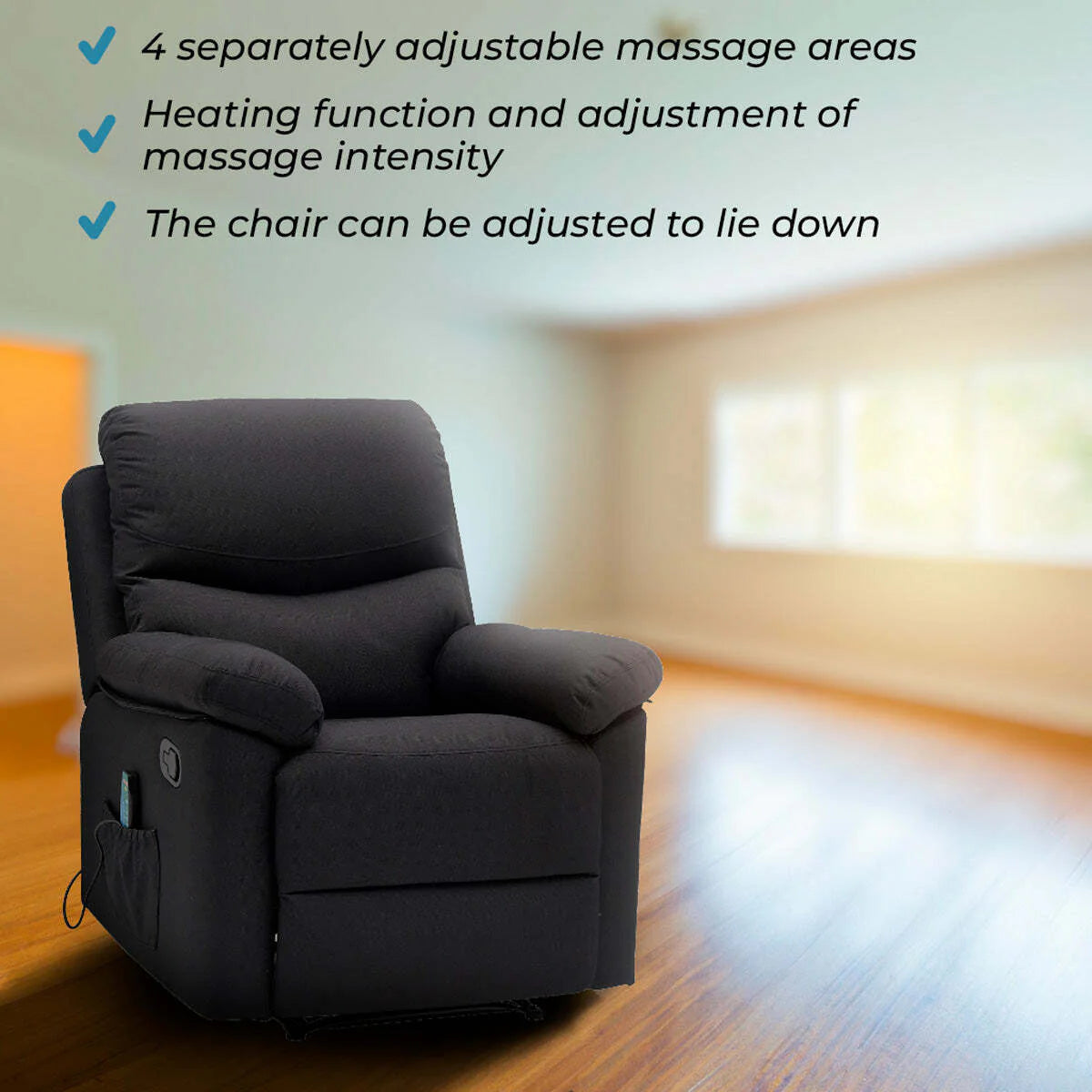 Lykke Massagestoel, nero