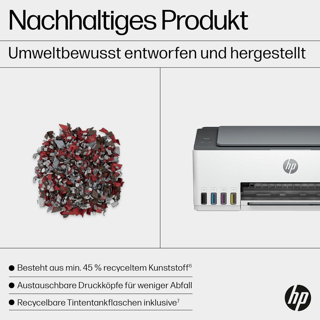 Stampante multifunzione HP Smart Tank 7605 4-in-1 (Wi-Fi; fronte/retro; ADF) – 3 anni di inchiostro incluso, 3 anni di garanzia, serbatoio inchiostro grande, alta autonomia, stampa di alta qualità