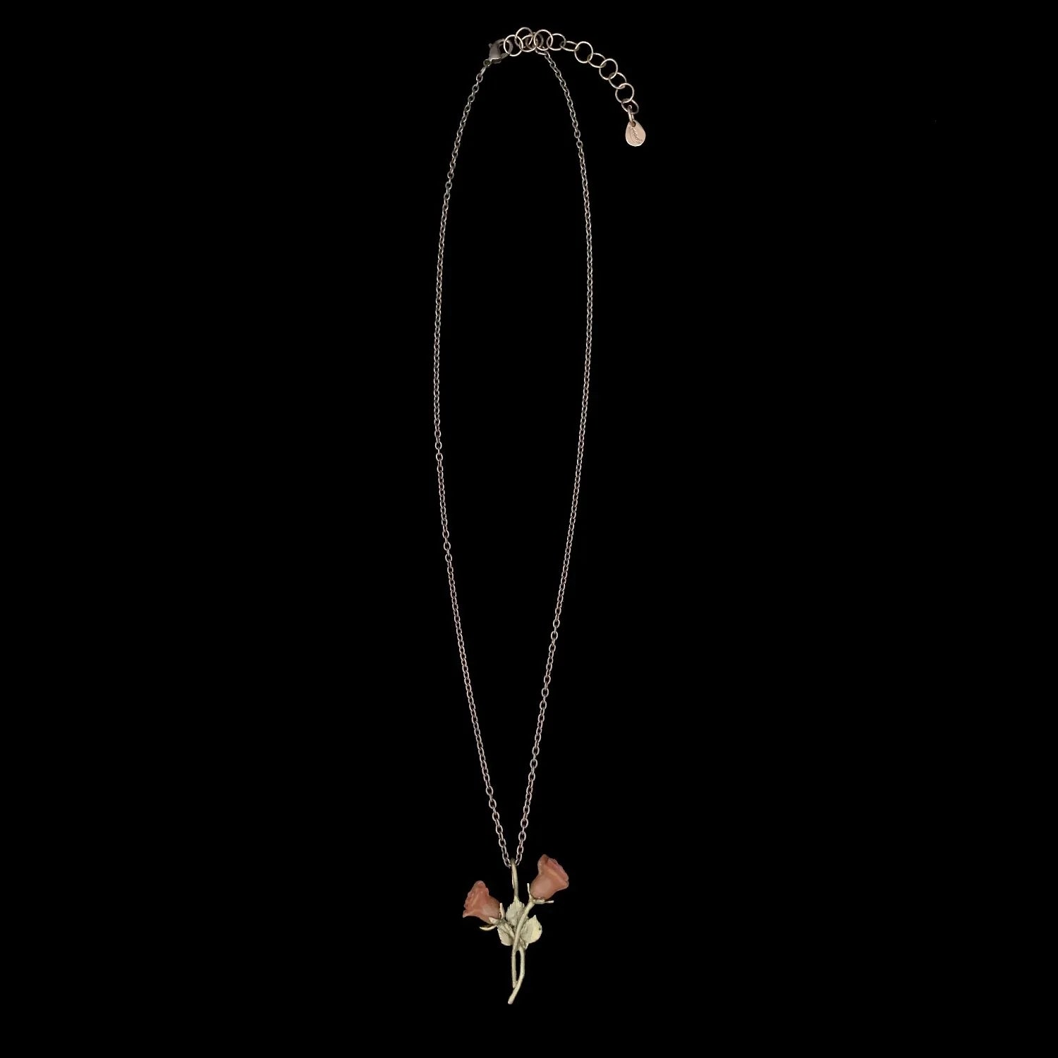 Collana Rosa Rossa con Pendente - Delicata