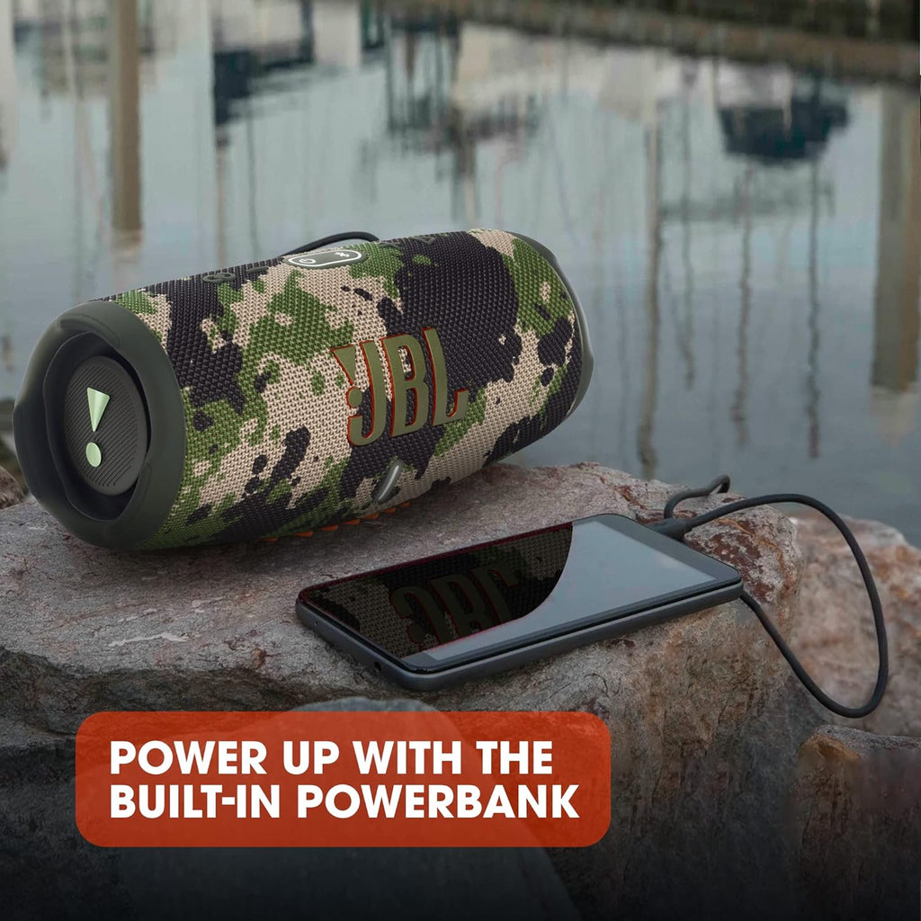 JBL Charge 5 altoparlante Bluetooth nero – Boombox portatile e impermeabile con power bank integrato – Fino a 20 ore di riproduzione musicale wireless con una sola carica della batteria